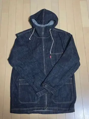 와조 데님 마운틴 후드티 집업 자켓 XXL