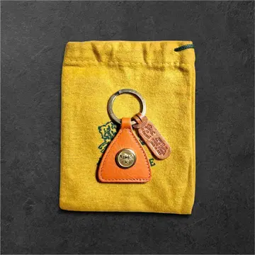미사용품 일비종떼 IL BISONTE 가죽 키링 키링
