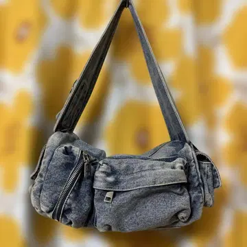 nouer 데님 숄더백