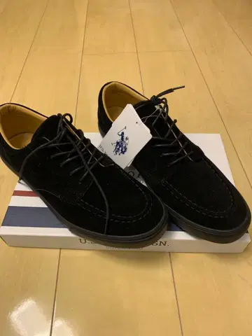 POLO 폴로 신발 스웨이드 블랙 남성용