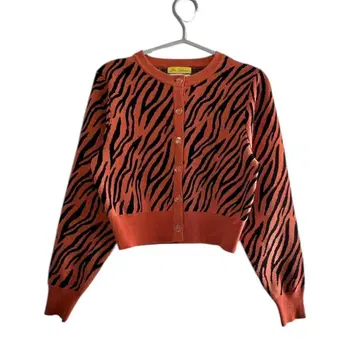 Dear Sisterhood 타이거 패턴 가디건 (가디건만)