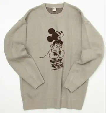 Disney 미키마우스 자카드 니트 오버 사이즈 스웨터 새상품급