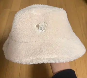 미키마우스 모자 크림색 58cm