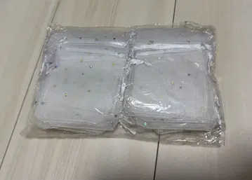 메쉬 소재 라메 믹스 파우치 100개 세트