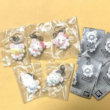 산리오 캐릭터즈 메지루시 액세서리 복슬복슬 스노우 5종 세트