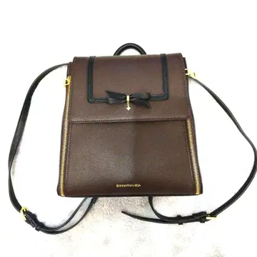 사만다 타바사 리본 포함 브라운 백팩