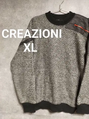 CREAZIONI 상의 니트 스웨터 이탈리아제 긴팔 XL