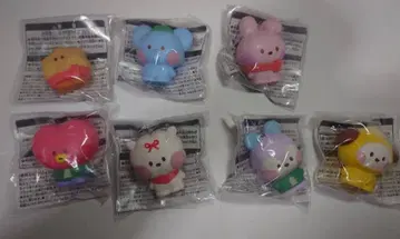 BT21 minini 프티 홀리데이 소프트 비닐 피규어 전종