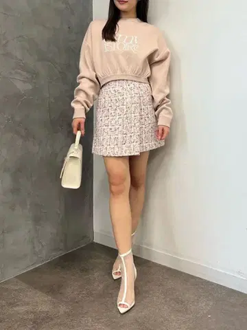 eimy istoire 스프링 컬러 트위드 미니 스커트