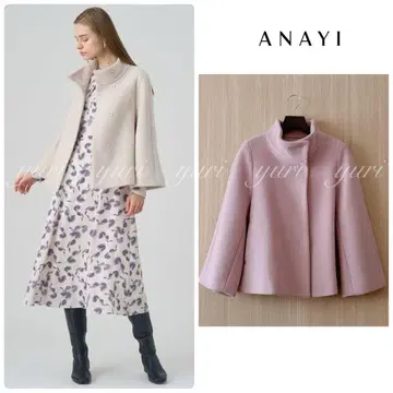 [ 945 ] 현행 모델 아나이 울 비버 숏코트 핑크 36