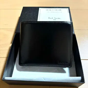 Paul Smith 접이식 지갑 올드 레더2 새상품급 블랙 판매 종료품
