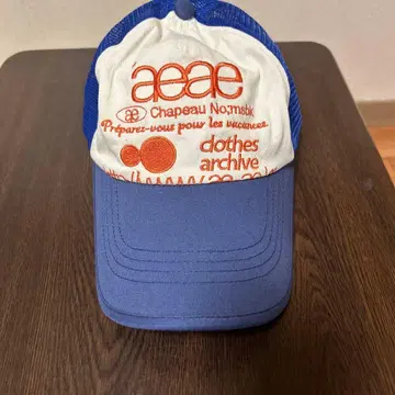 aeae 메쉬 캡 화이트 파랑 프리 사이즈