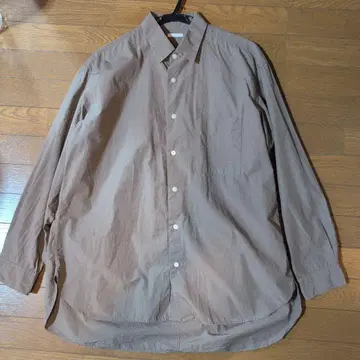 완판템 GU 브로드 오버 사이즈 셔츠 브라운 M 사이즈