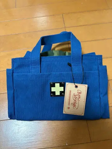 키노쇼칸포스 골프 토트백 캔버스 마린 블루/블랙 카모플라쥬