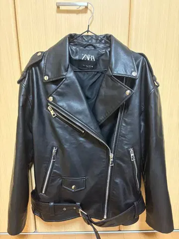 ZARA 더블 라이더 자켓 오버 사이즈