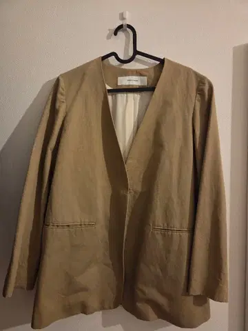 JOURNAL STANDARD 베이지 노카라 자켓