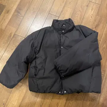 ZARA 크롭 퍼프 자켓 블랙 M