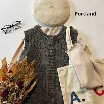 b1759* 포틀랜드 아란 무늬 셰틀랜드 울 니트 베스트