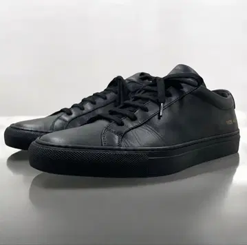 컨디션 최상 커먼프로젝트 아킬레스 레더 스니커즈 40 블랙 가죽