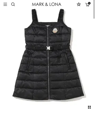 MARK & LONA 블랙 다운 원피스 이보미 프로 착용