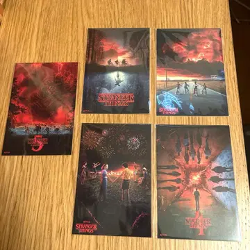 기묘한 이야기 스트신 엽서 5세트 컴플리트