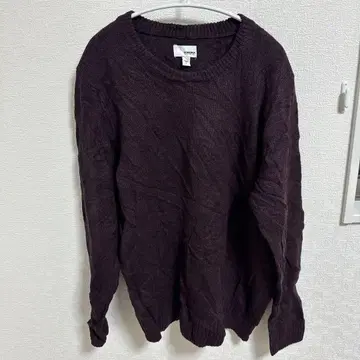 새상품급 SONOMA 퍼플 크루넥 니트 L