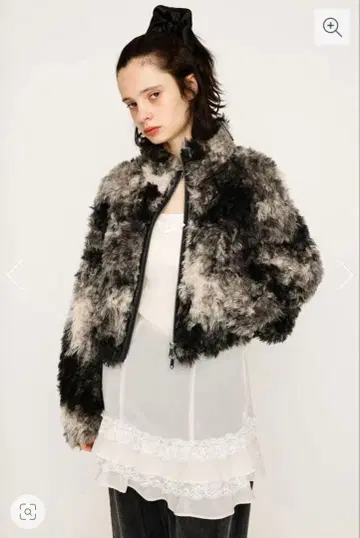 SLY CURLED BOA 블루종 M/블랙