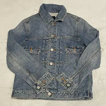 [ AZUL by moussy ] 라이트 블루 데님 자켓 ( M )