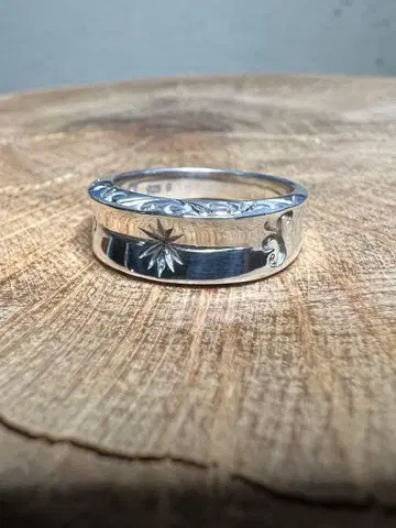 [ SAAD ] 아라베스크 선 심볼 실버 반지 9호