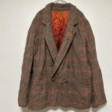 더블 브레스트 자켓 트위드 [ 프리 ] 빈티지 단 하나뿐인 상품