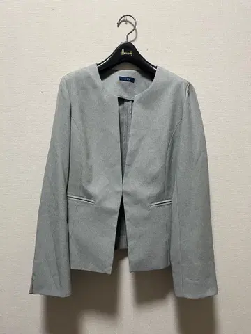 새상품급 avv 노카라 자켓 라이트 그레이