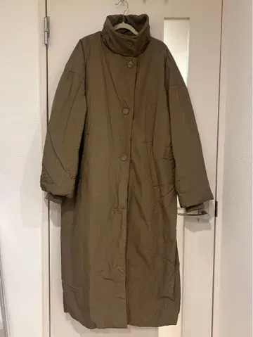 충전솜 오버 사이즈 코트 3way 코트 노카라 롱 코트