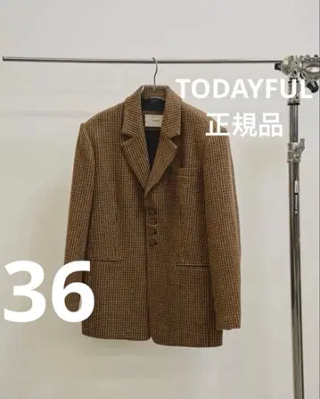 TODAYFUL 체크 무늬 테일러드 자켓 36