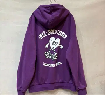 ROXY x Chocomoo 여성용 풀오버 후드티 퍼플