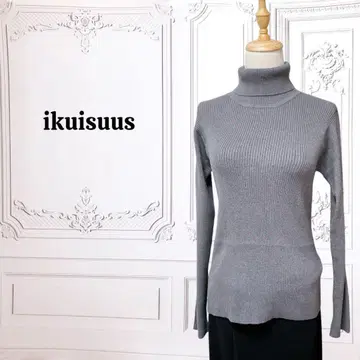 [ ikuisuus ] 니트/스웨터 [ S~M ] 그레이 리브 터틀넥