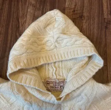 진품 QUARTER SEASONS 후드 부착 스웨터 핸드메이드