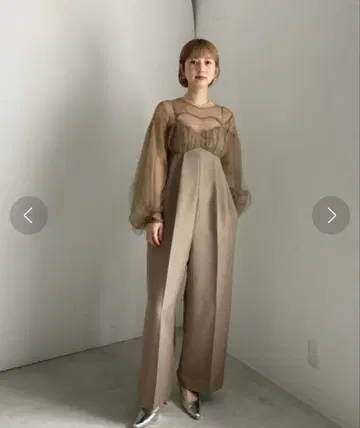 [ AMERI ] NET TULLE TOP LAYERED ROMPERS