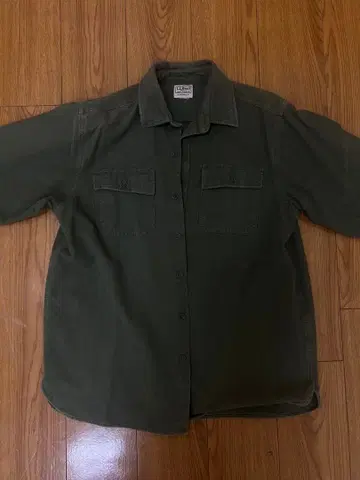 L.L.Bean 올리브 그린 긴팔 셔츠