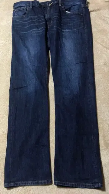 다크 블루 스트레이트 레그 데님 사이즈 91