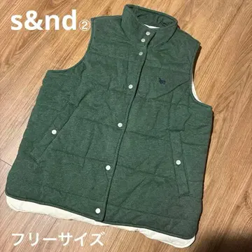 s&nd (세컨드) 다크 그린 충전솜 베스트