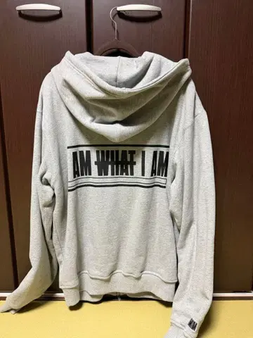 iamwhatiam 지퍼 후드티 그레이