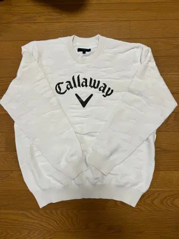 캘러웨이 화이트 스웨터 3L
