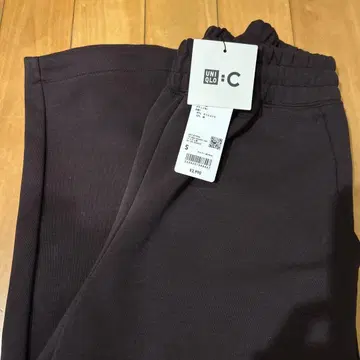 새상품 UNIQLOC 맨투맨 와이드 팬츠 단종 와인 S