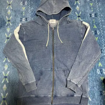 WAITING FOR THE WAVE 데님 블루 후드티