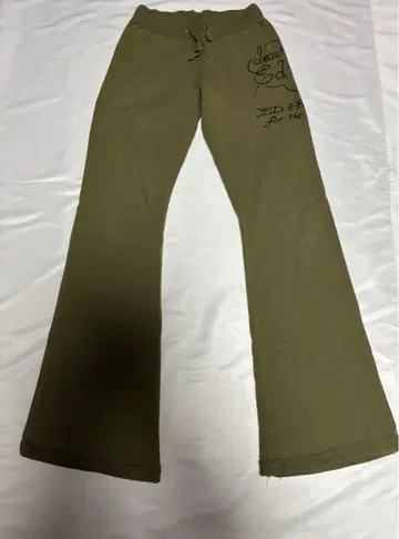 에드하디 ed hardy 여성용 스웨트 팬츠 플레어 팬츠