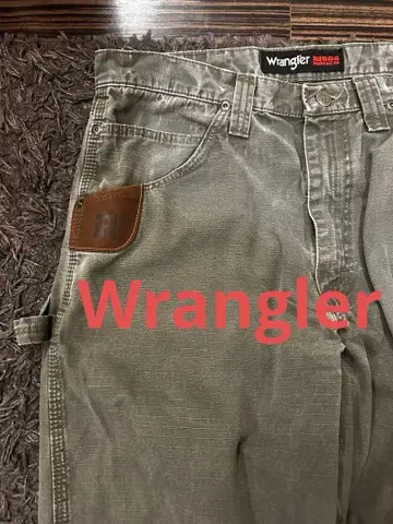 페이드 분위기 랭글러 RIGGS 페인터 팬츠 배기 카키