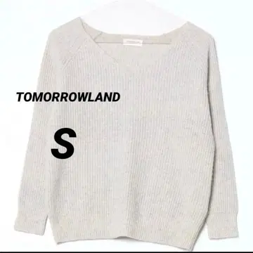 TOMORROWLAND V넥 긴팔 니트 베이지