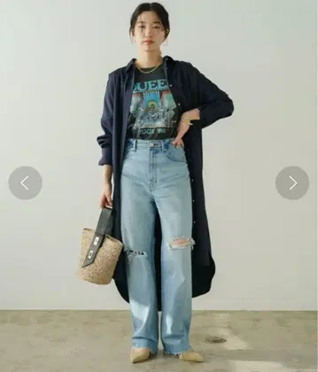 야누크 LEA 크러쉬 데님 25