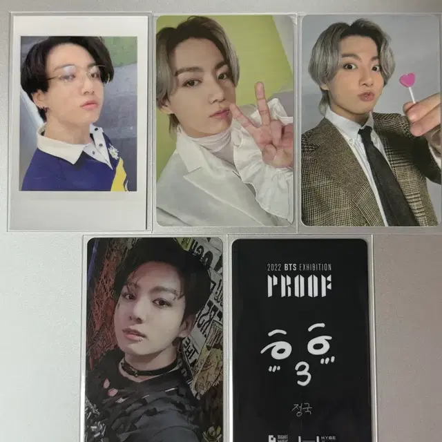 방탄소년단 정국 시그 디데이 캘린더 프루프 전시회 포카 포토카드