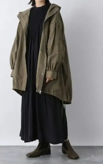 지나시스 몬스터 후드티 아우터 모즈 코트